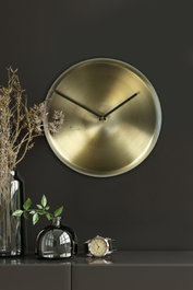Wallity Reloj de Pared Decorativo de Metal Caqui